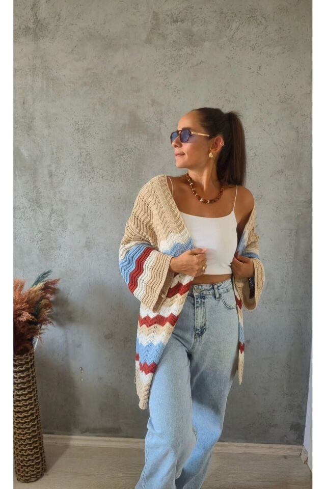 Zigzag Ajur Hırka
