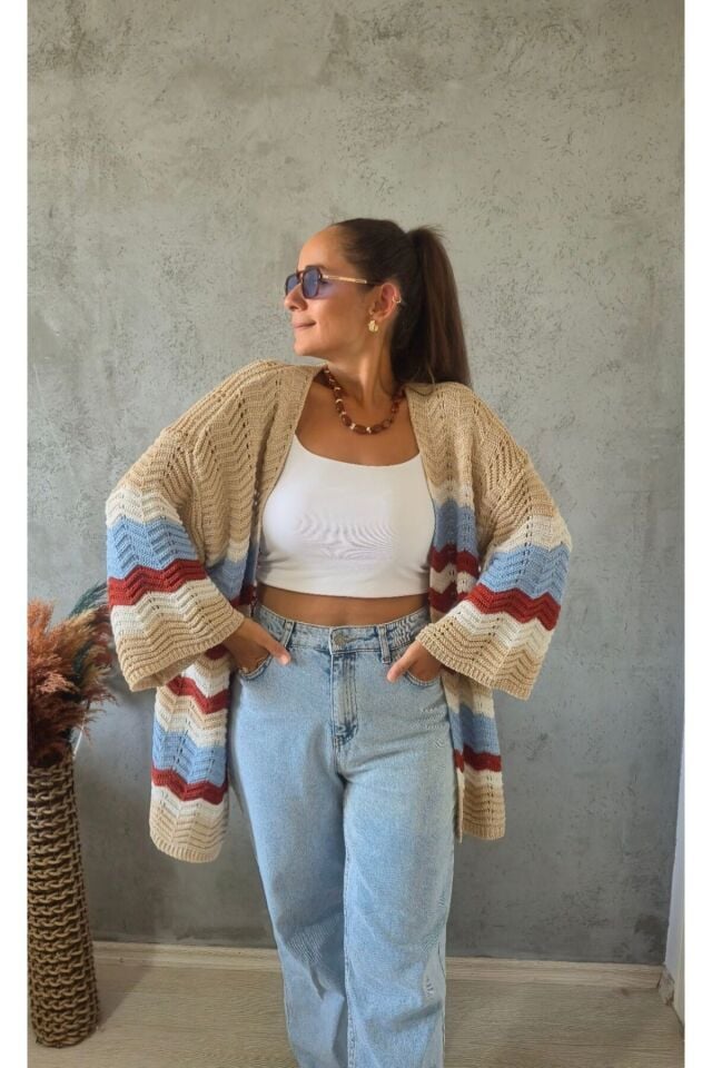 Zigzag Ajur Hırka